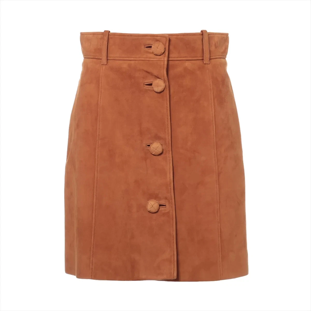 Miu Miu 16 Years Lambskin Skirt 38 Ladies' Brown