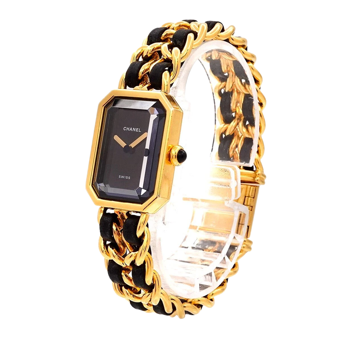 CHANEL Premiere Size L Vintage Quartz Black Dial Ladies Watch