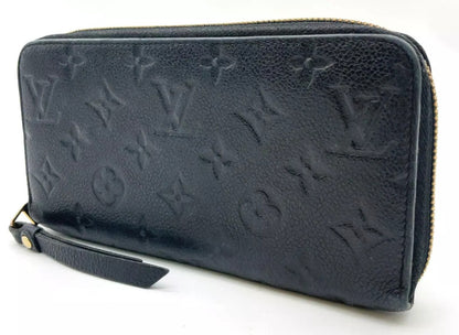 Louis Vuitton Monogram Emprinte Zip Around Long Wallet With Box