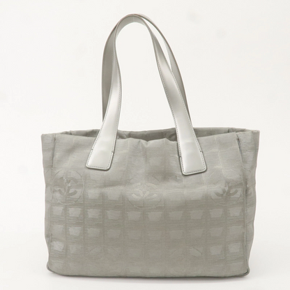 CHANEL New Travel Line Tote PM Tote Bag Jacquard Leather