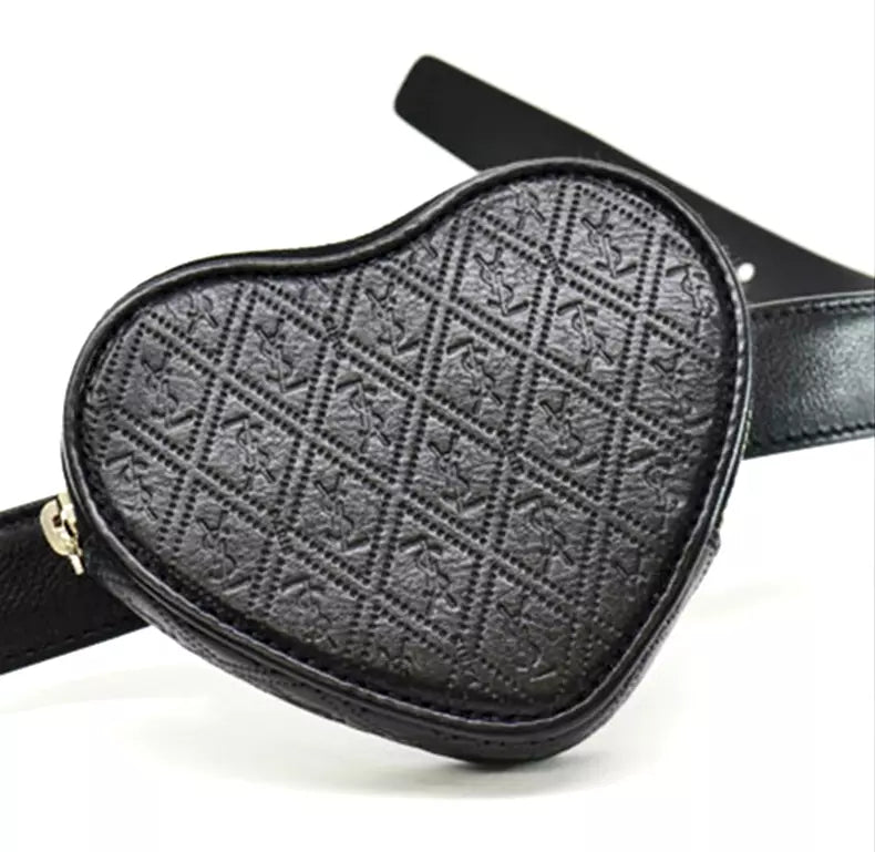 Saint Laurent YSL Heart Pouch Waist Bag