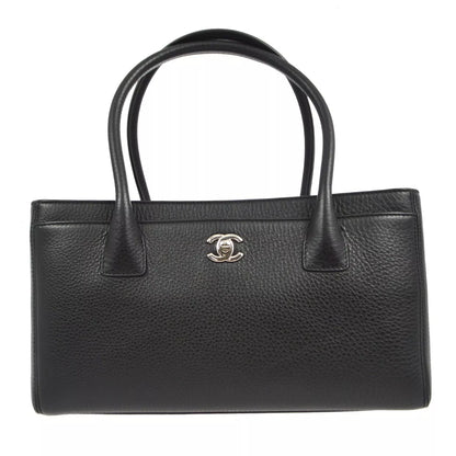 Chanel Black Calfskin Cerf Tote Handbag