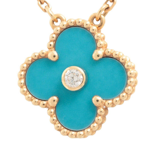 Van Cleef & Arpels Vintage Alhambra 1P Diamond Sable Necklace