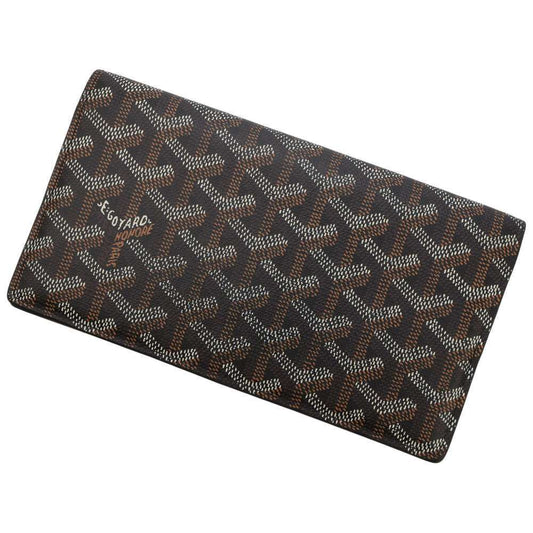 GOYARD Richelieu Bifold Wallet Long Wallet PVC/Leather Black/Yellow