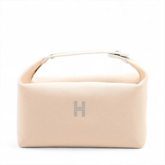 Hermès Bride-A-Brac GM Canvas Beige Silver Metal