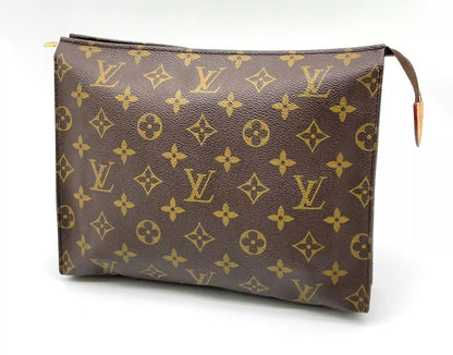 LOUIS VUITTON Monogram Poche Toilette 26 Clutch Bag W/Box