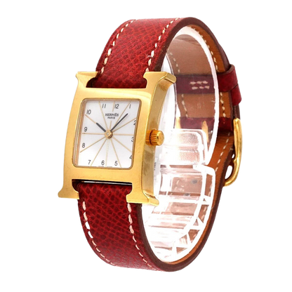 HERMES H Watch HH1 201 Quartz White Dial Ladies Watch