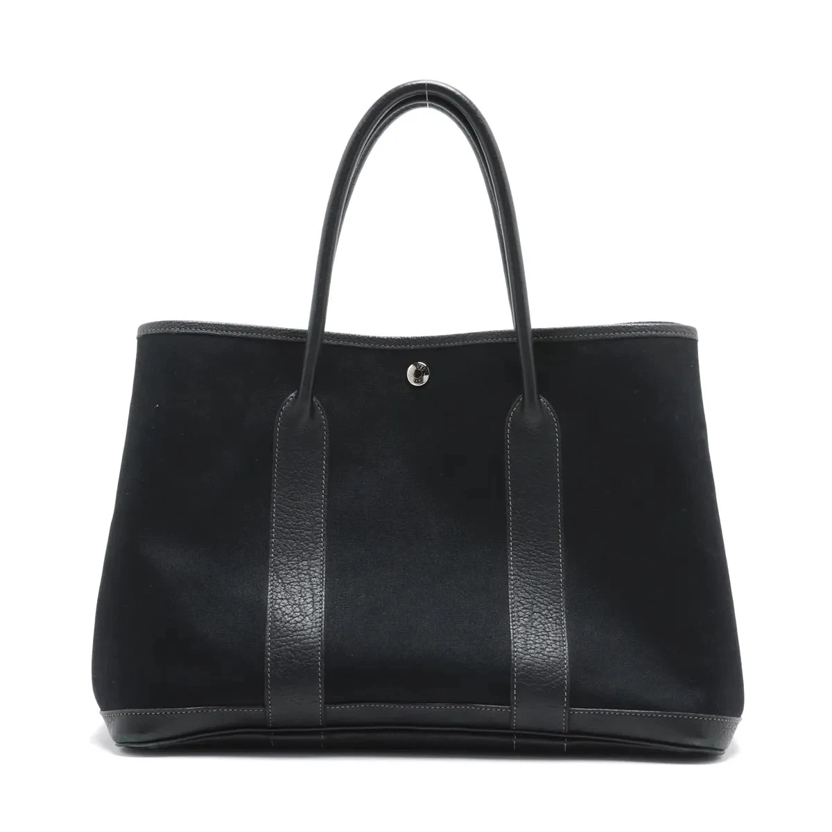 Hermès Garden Party 36 PM Twal Officie x Negonda Black Silver Metal Fittings J Stamp
