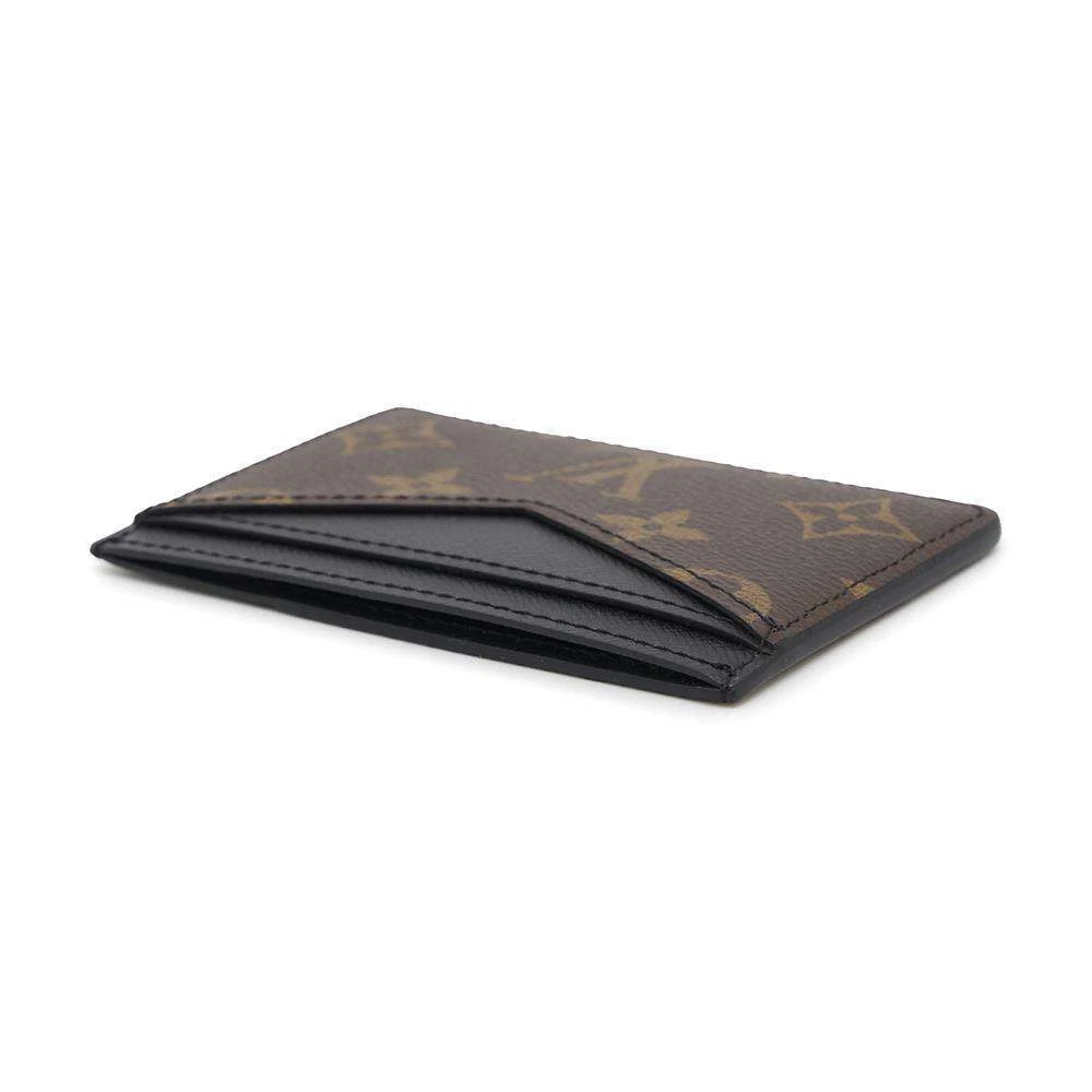 LOUIS VUITTON Card Case Neo Porto Carte Monogram Macassar Canvas Noir