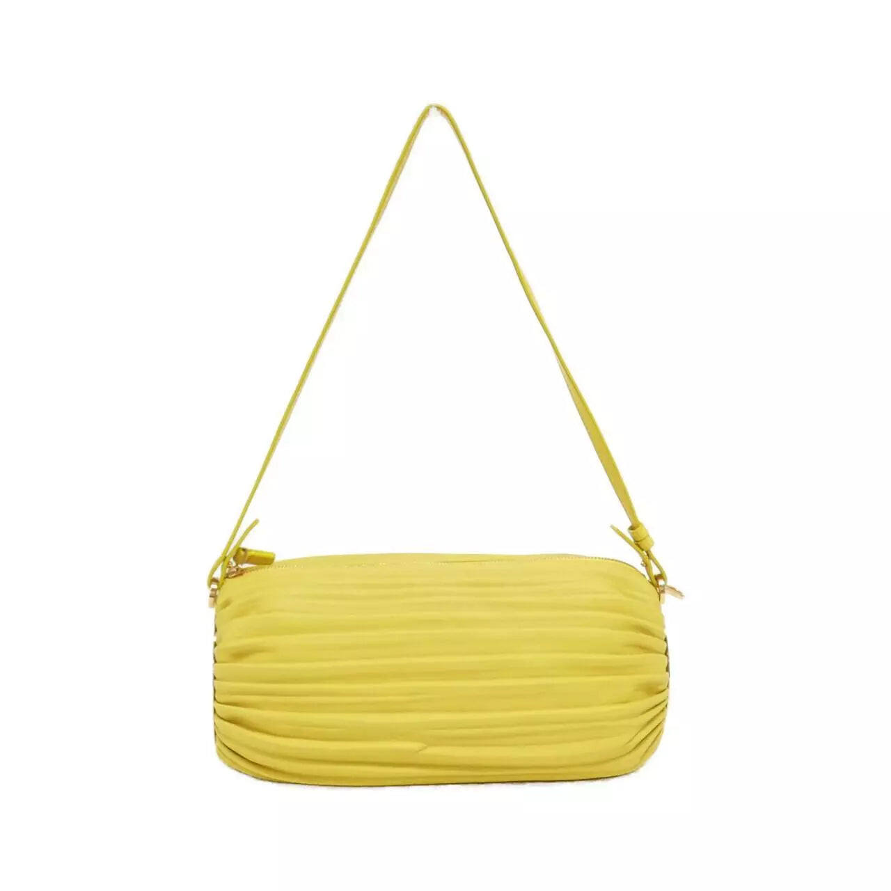 Authentic LOEWE Bracelet Pouch Shoulder Bag in Yellow Gold