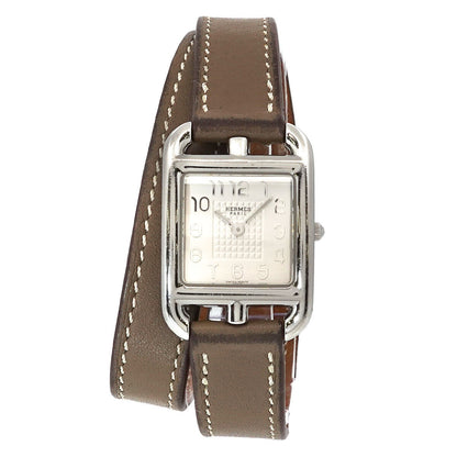 HERMES Cape Cod Double Tour CC1.210 Quartz Silver Dial Ladies Watch