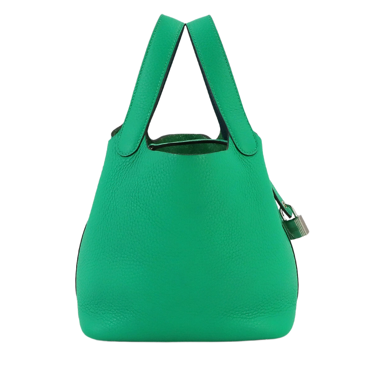 HERMES Picotin Lock Eclat PM Hand Bag Taurillon Clemence Menthe