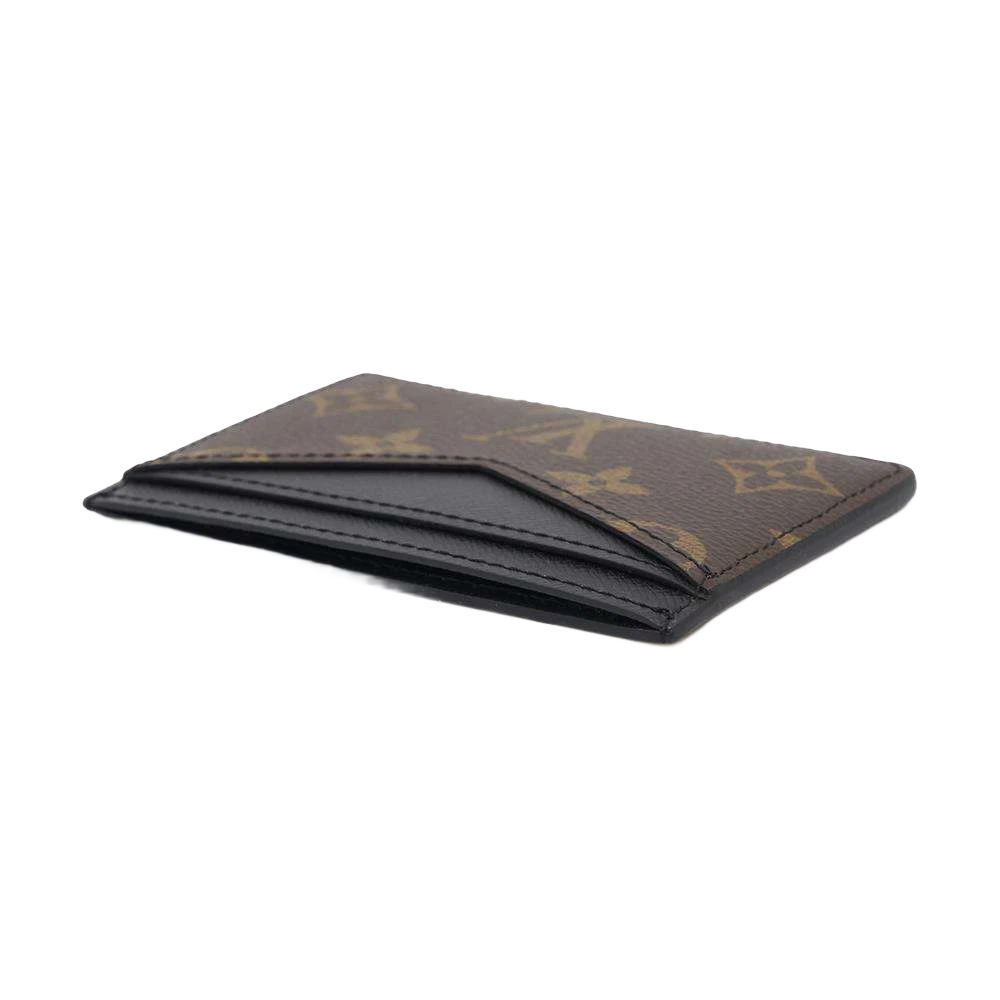 LOUIS VUITTON Card Case Neo Porto Carte Monogram Macassar Canvas Noir