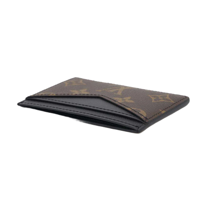 LOUIS VUITTON Card Case Neo Porto Carte Monogram Macassar Canvas Noir