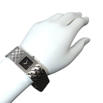 CHANEL Matelasse Quartz Black Dial Ladies Wrist Watch