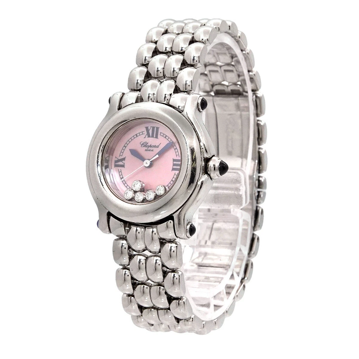 Chopard Happy Sport 278250-23 5P Diamond Pink Shell Dial Watch Women
