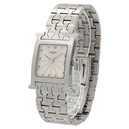 HERMES H Watch HH1.510 Quartz Silver Dial Mens Watch
