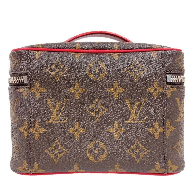 LOUIS VUITTON Nice Mini M46766 Brown Red Monogram Women's