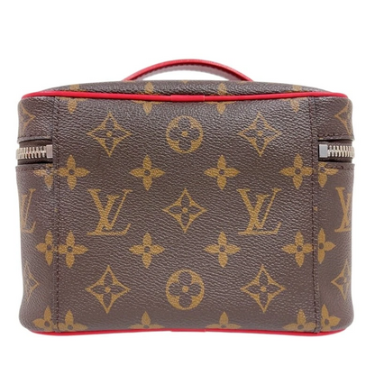 LOUIS VUITTON Nice Mini M46766 Brown Red Monogram Women's