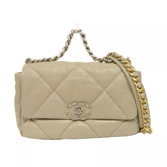 CHANEL Quilted CC SHW Chanel 19 Chain Shoulder Bag