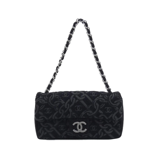 CHANEL CC Patterned Jacquard Flap Handbag