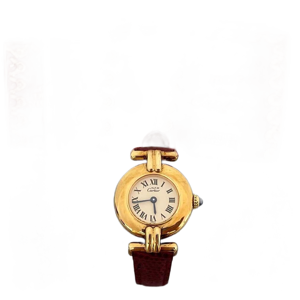 CARTIER Must Vermeil colise Watch White Dial Quartz