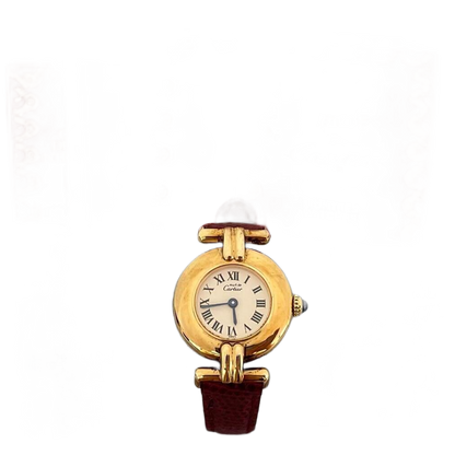 CARTIER Must Vermeil colise Watch White Dial Quartz