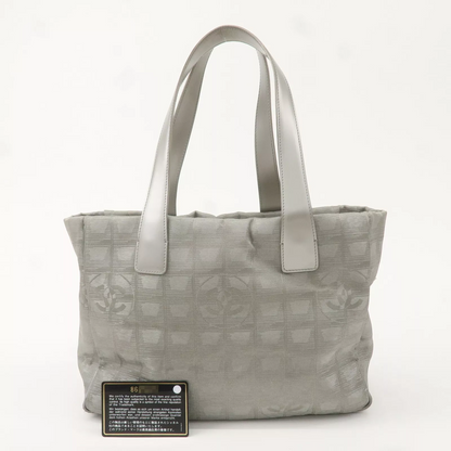 CHANEL New Travel Line Tote PM Tote Bag Jacquard Leather