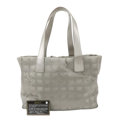 CHANEL New Travel Line Tote PM Tote Bag Jacquard Leather