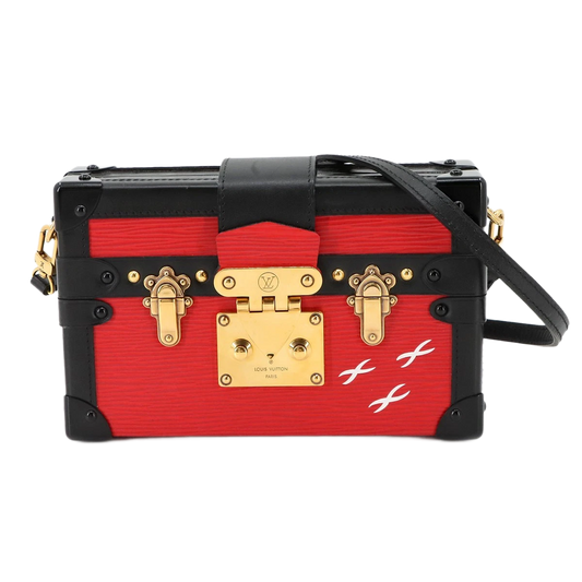 LOUIS VUITTON Epi Petite Malle Shoulder Bag Leather Copuelicot Noir