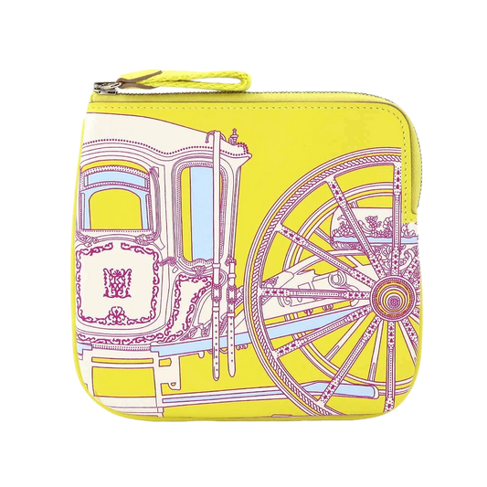 HERMES Carres Pocket Mini Pouch Swift Lime