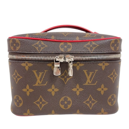 LOUIS VUITTON Nice Mini M46766 Brown Red Monogram Women's