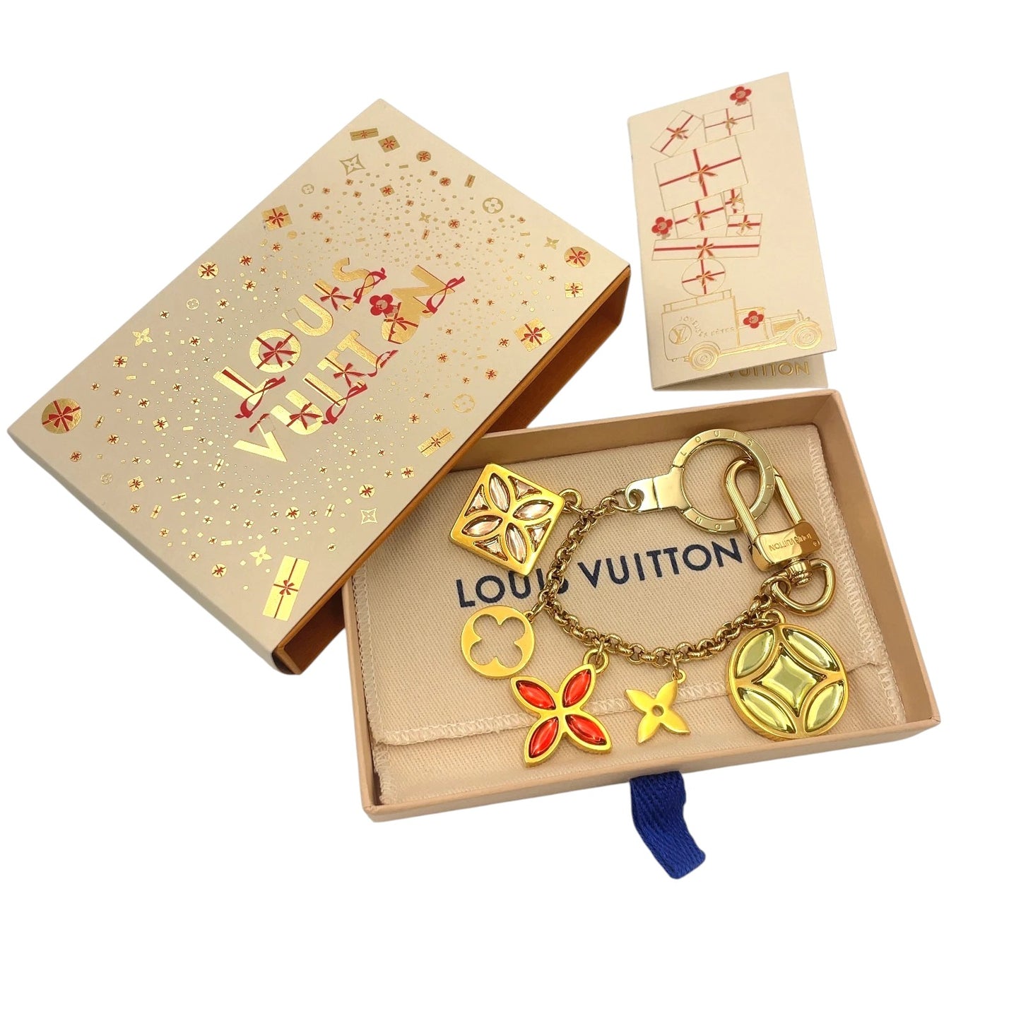 Louis Vuitton Porte Cressenne Ice Flower Keychain