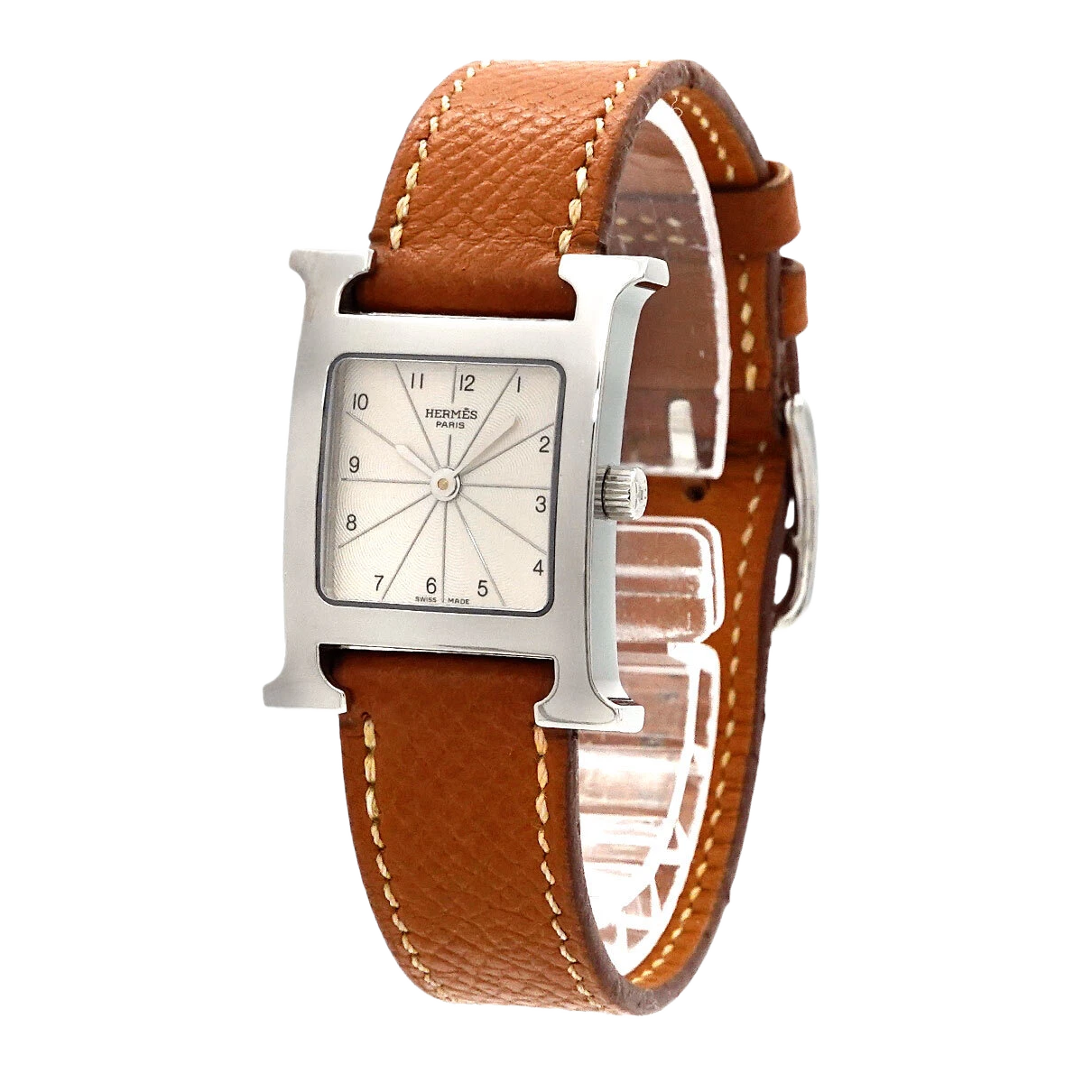 HERMES H Watch HH1.210 Quartz Silver Dial Ladies Watch