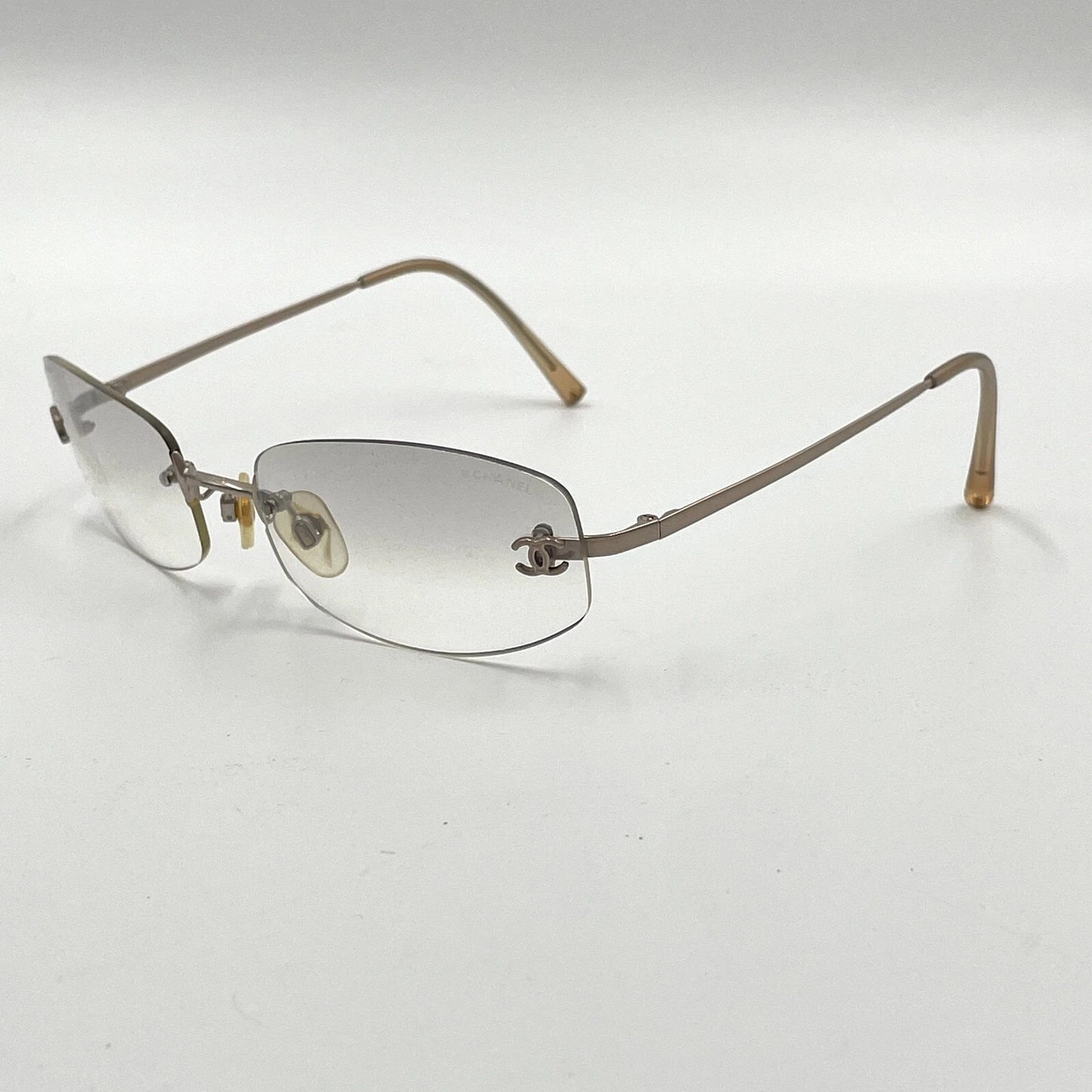 CHANEL Silver Sunglasses 57mm