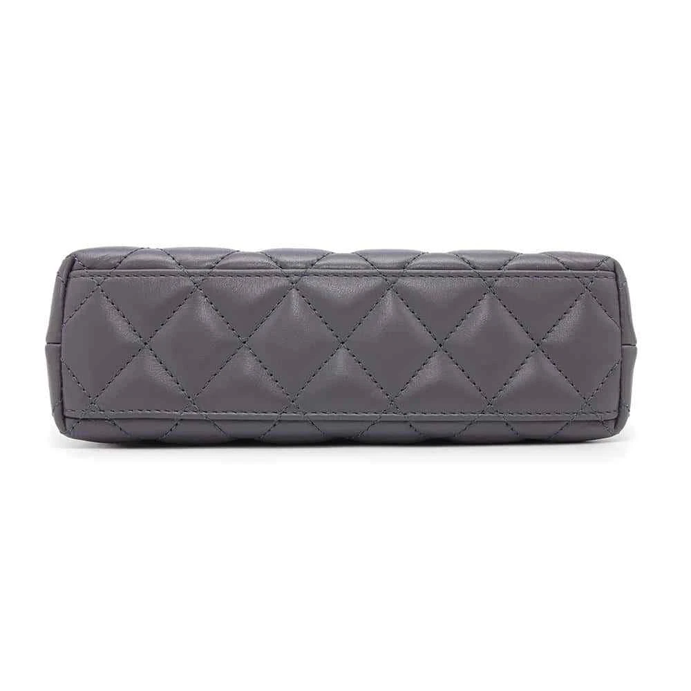 CHANEL Mini Shopping Bag Size Mini Calf Leather Gray
