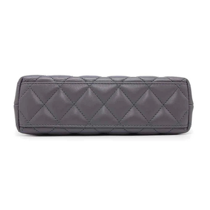 CHANEL Mini Shopping Bag Size Mini Calf Leather Gray