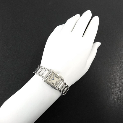 Cartier Tank Francaise SM Quartz Cream Dial Ladies Watch