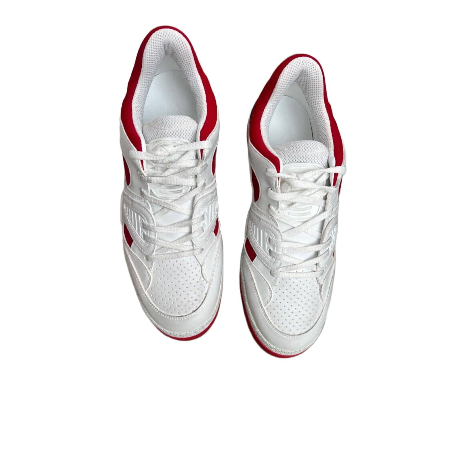 Gucci Men's Basket Sneakers Low Top Lace Up Red White Blue