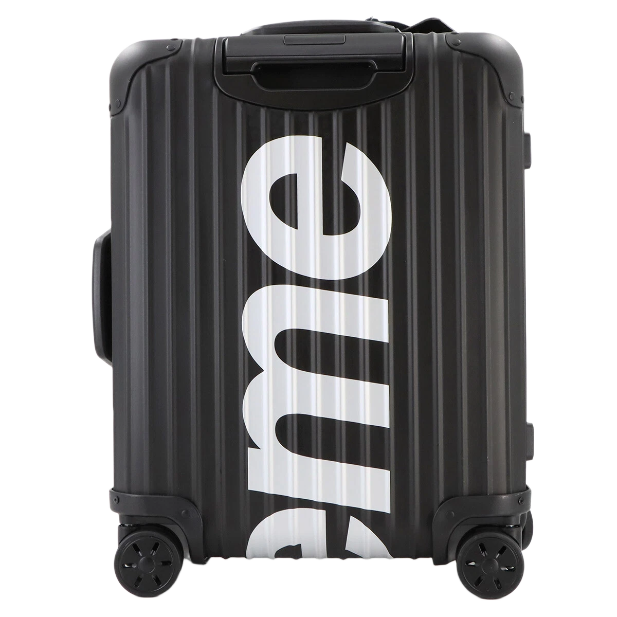RIMOWA Supreme Topas Multi-wheel 45L Luggage Aluminum Alloy Black