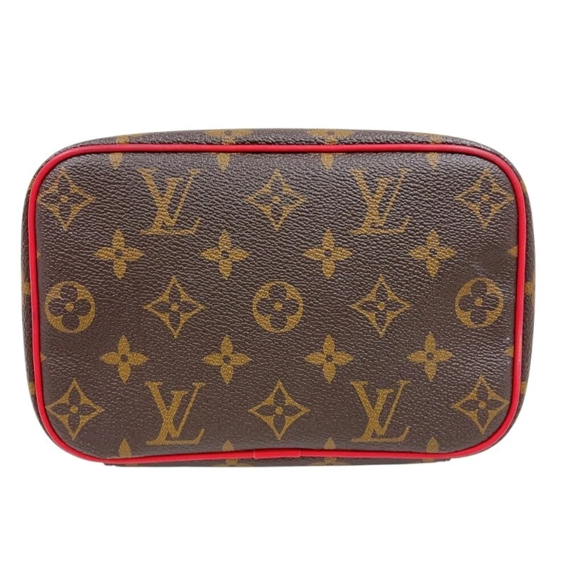LOUIS VUITTON Nice Mini M46766 Brown Red Monogram Women's