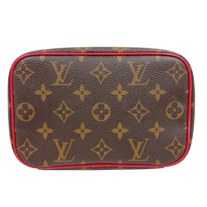 LOUIS VUITTON Nice Mini M46766 Brown Red Monogram Women's
