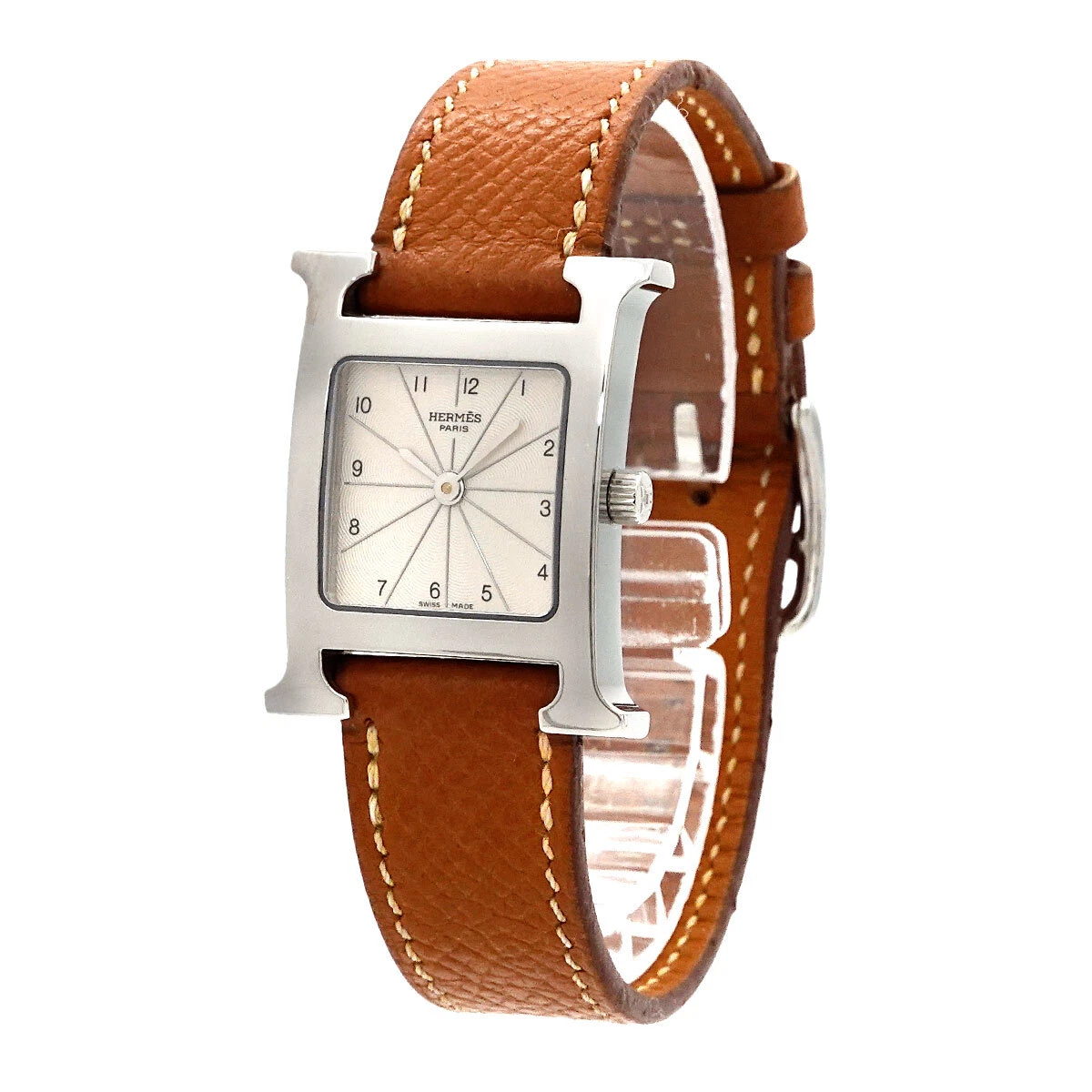 HERMES H Watch HH1.210 Quartz Silver Dial Ladies Watch