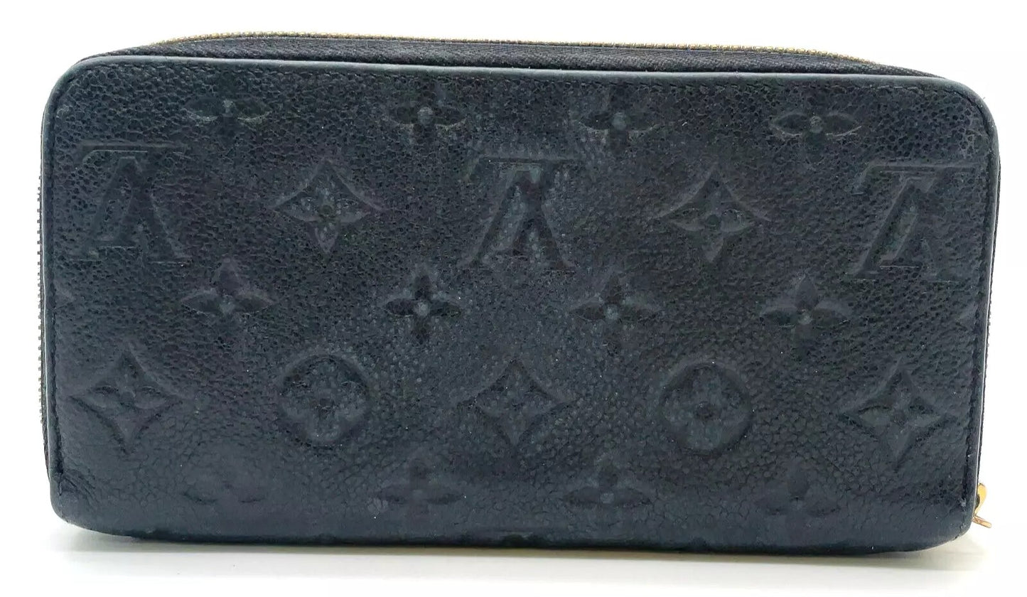 Louis Vuitton Monogram Emprinte Zip Around Long Wallet With Box