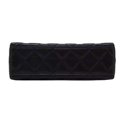 CHANEL Shopping Bag 2-Way Shoulder Bag Size Mini Shiny Calf Leather Black
