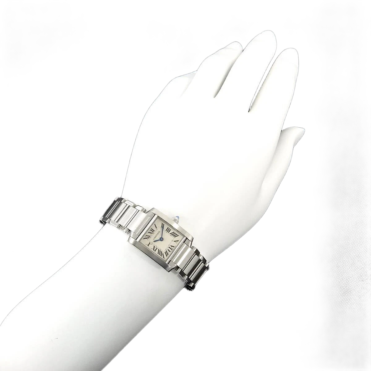 Cartier Tank Francaise SM Quartz Cream Dial Ladies Watch
