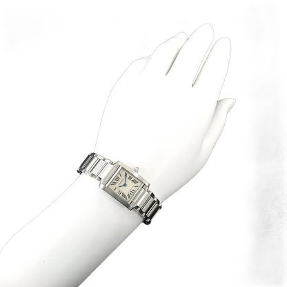 Cartier Tank Francaise SM Quartz Cream Dial Ladies Watch