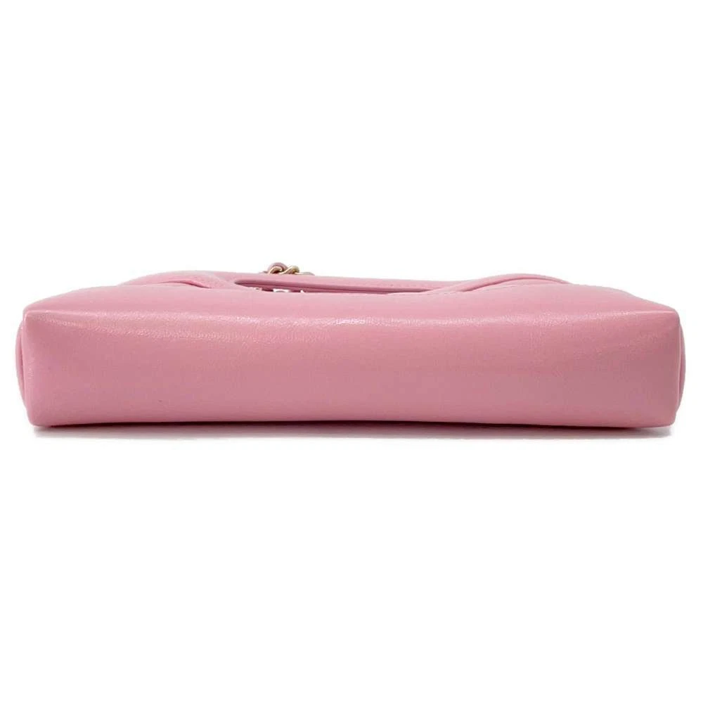 CHANEL CHANEL31 Chain Shoulder Bag Size Mini Shiny Calf Leather Pink
