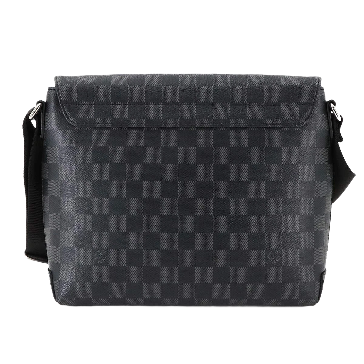 LOUIS VUITTON Damier Graphite District PM NV2 Shoulder Bag Black N40349