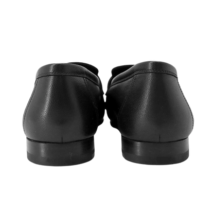 HERMES Mocassins Royale Size 37 Leather Black